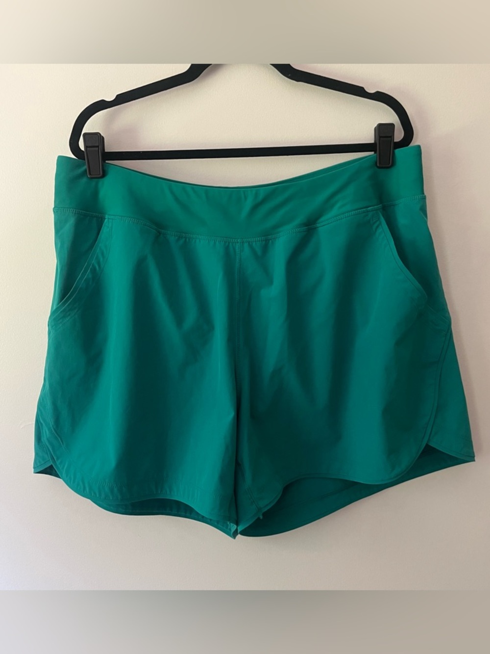 Lands' End Swim Shorts Plus Size 20W Green